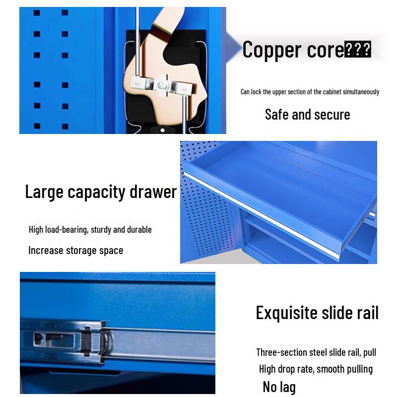 JINGGENG Heavy-Duty Double-Door Tool Cabinet