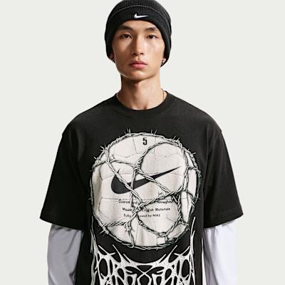 Nike Мужские черные футболки с круглым вырезом