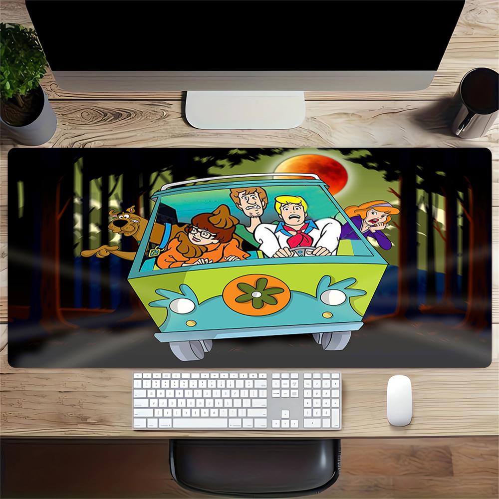 Scoobydoo Mystery Ride Large Gaming Mouse Pad Nonslip Rubber Base Waterproof Desk Mat For Office Pc Laptop