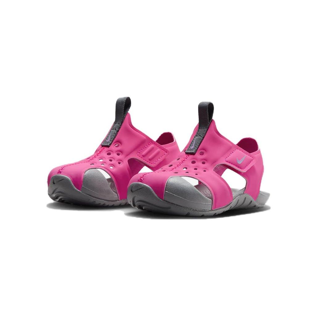 Nike Sunray Protect 2 TD Hyper Pink Grey Baby Sneakers Smoke-Grey Fuchsia-Glow 943827-605