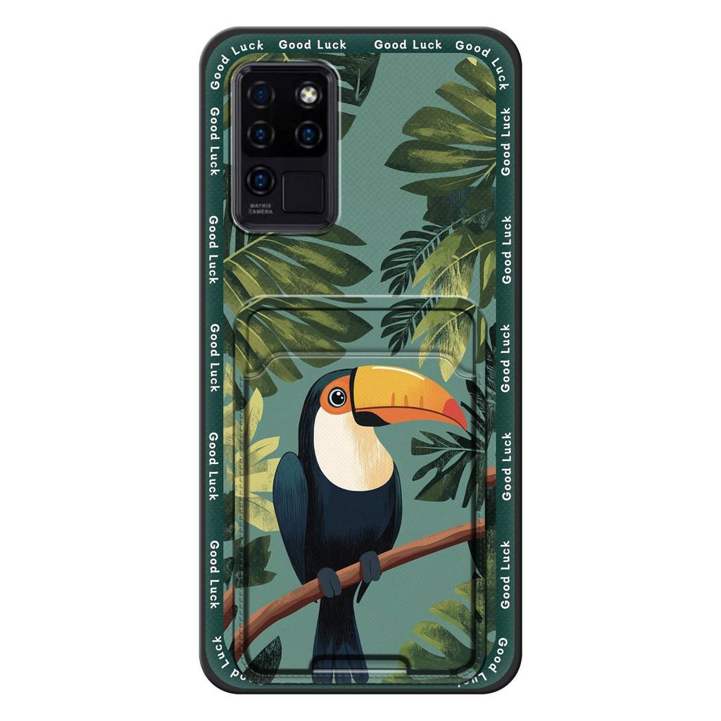 Graffiti Anti-knock Phone Case For Oukitel C21 Waterproof Anti-dust Back Cover Cute Soft Case Cover TPU Card Slot