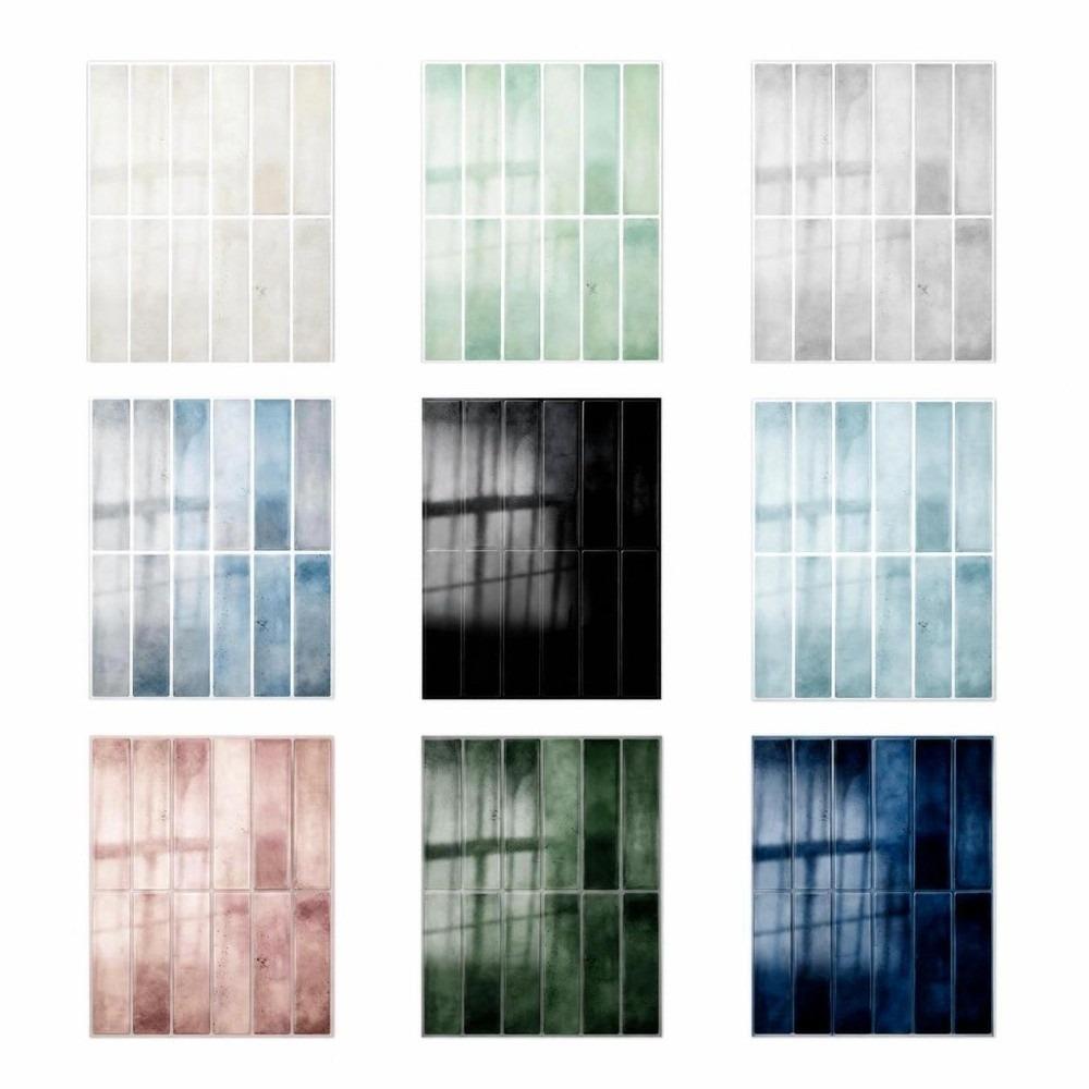 2PCS Vintage PVC Self Adhesive Tile Sticker Oil Proof Waterproof Wall Sticker Kitchen Counter