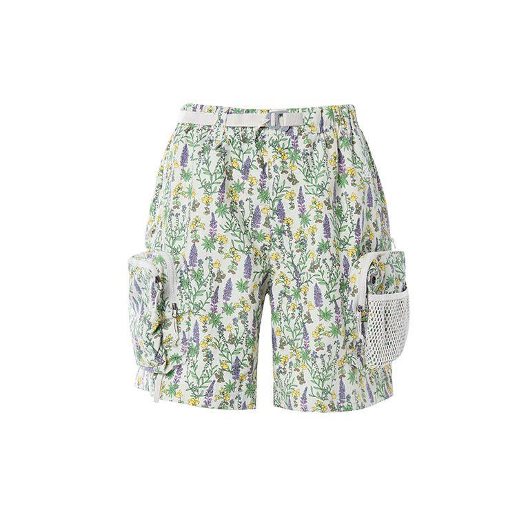 Nike Floral Print Casual Shorts Men Bottoms Green DN3948-072