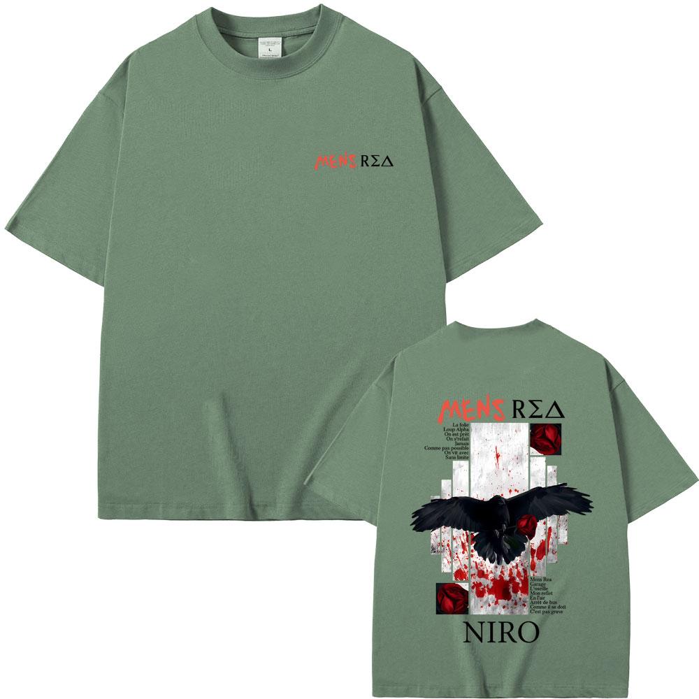 Rapper Niro Unisexs Rea Album Graphic Tshirt OX7 T Shirts Unisex Women Hip Hop Fashion Pop Music Tshirts Male Casual Vintage T Shirt