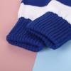 Students Winter Finger Knitted Gloves Outdoor Cycling Games Half Finger Gloves Color Matching Warm Wool Gloves