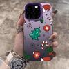 Для iPhone 17 16 15 14 13 12 11 Pro Max 17 Air 16E X XS XR Чехол С Рождеством Мультяшная Рождественская Елка Электрооцинкованный Серебристый Чехол