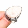 Scolecite Gemstone Handmade 925 Silver Plated Jewelry Ring Size 9