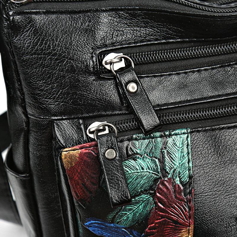 Женская сумка большой вместимости среднего возраста, сумка через плечо из мягкой кожи для мамы
