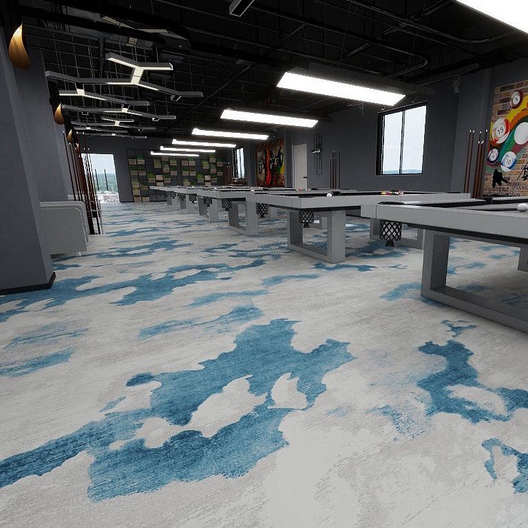 Утолщенный нейлоновый звукоизоляционный ковер для гостиниц, кинотеатров, бильярдных и клубных помещений