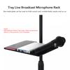 200 * 140MM Sound Card Tray Live Broadcast Microphone Rack Stand Tray Tripod Phone Holder for Outdoor Photography