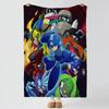 Игра M-Mega Man-n Бросок Толстое Уютное Фланелевое Одеяло, Многоцелевое Использование В помещении На улице Ежедневный Сон
