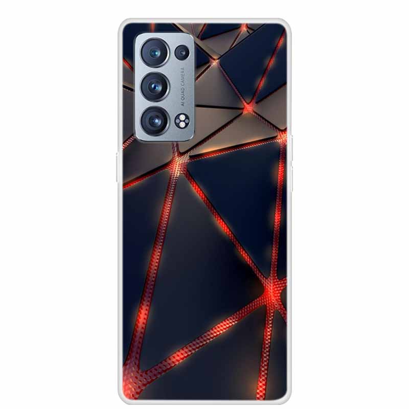 For OPPO Reno 6 Pro Plus 5G Case Reno6 Clear Marble Soft TPU Silicone Back Cover For OPPO Reno6 5G Phone Case Funda Bumper 6pro+