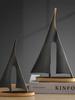 2-piece Set of Smooth Sailing Sailboats for Living Room Decoration,home Decoration,  Bedroom Tabletop Decoration, Resin Craf