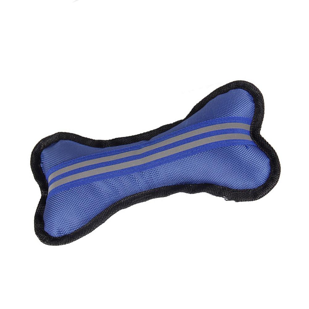 Bite Resistant Bone Fabric Toy Reflective Plush Dog Toy Soft Stuffed Dog Toy for Dogs Pets