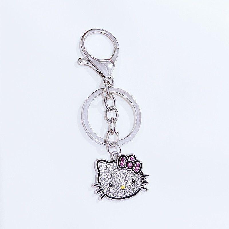 Cartoon Cat Rhinestone Necklace - Fashionable Girly Student Best Friend Chain with Niche Design.