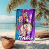 Personalized customized proof beach towel with Dexter's Laboratory  pattern - soft, absorbent, quick-drying, perfect swimming, camping&bathing