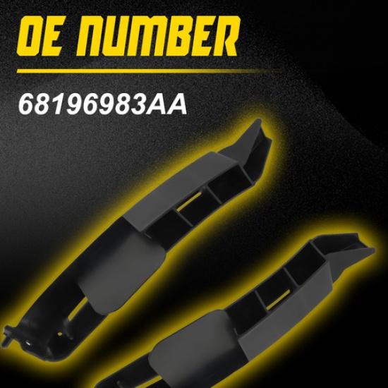 Pair Bumper Front Support 2013-2018 For Brackets Ram Ram 19-22 1500 1500 Classic