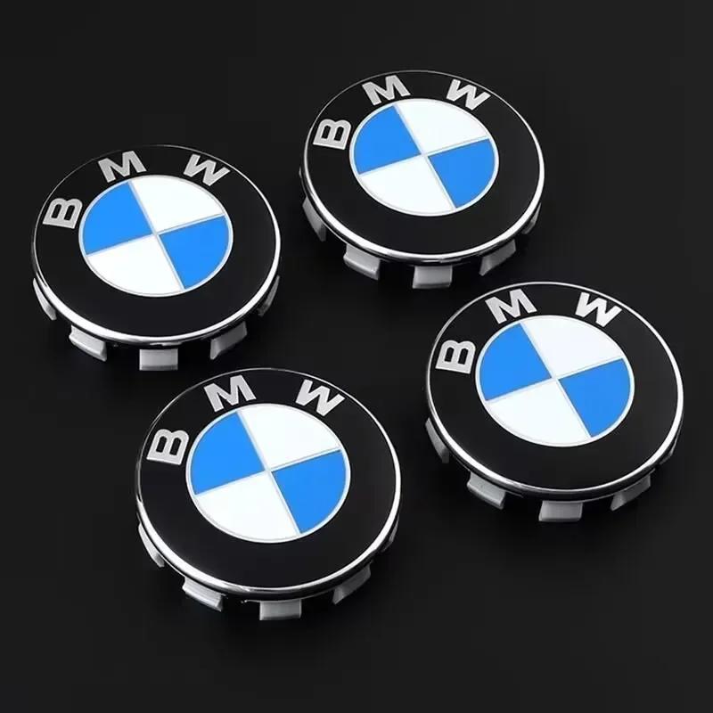 BMW GROUP 4pcs 56mm/68mm Car Wheel Hub Center Cover Replacement Parts, Suitable BMW F07 F18 G30 G31 G38X5G05 G60 X5E53 X3G01 F40 ZIPCA1
