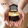 Miniature Furniture for Hobbyists Doll Mansion Sink Cabinet with Vanity Mirror, 1/12 Scale Bathroom Dolls House Set Miniature, Tiny Victorian