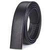 Men's Two-Layer Leather Belt with Automatic Buckle for Young Adults