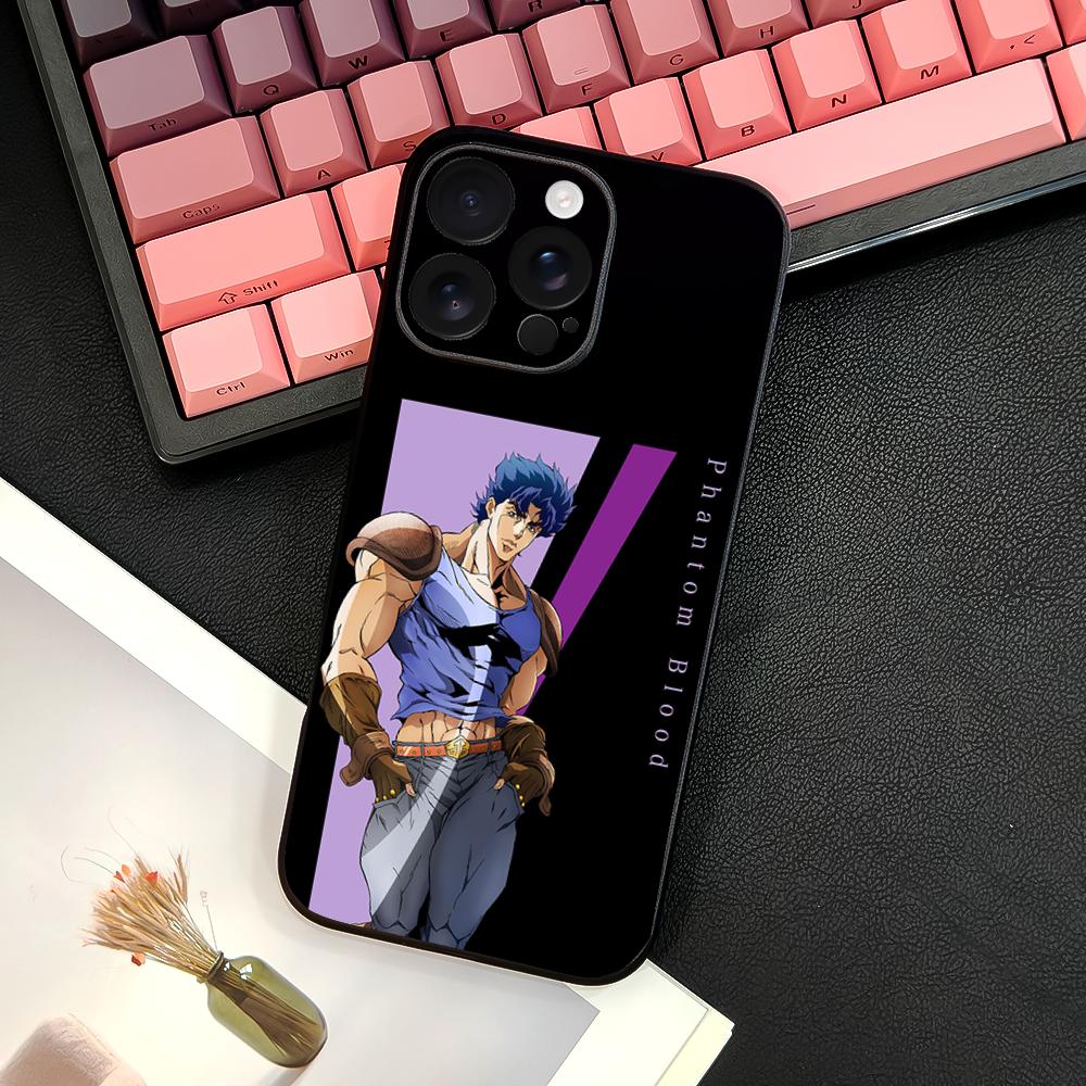 Горячий аниме-чехол для телефона J-JoJo's Bizarre Adventure для iPhone 16 15 14 13 12 11 PRO MAX PLUS Mini, мягкий ТПУ, приятный для кожи