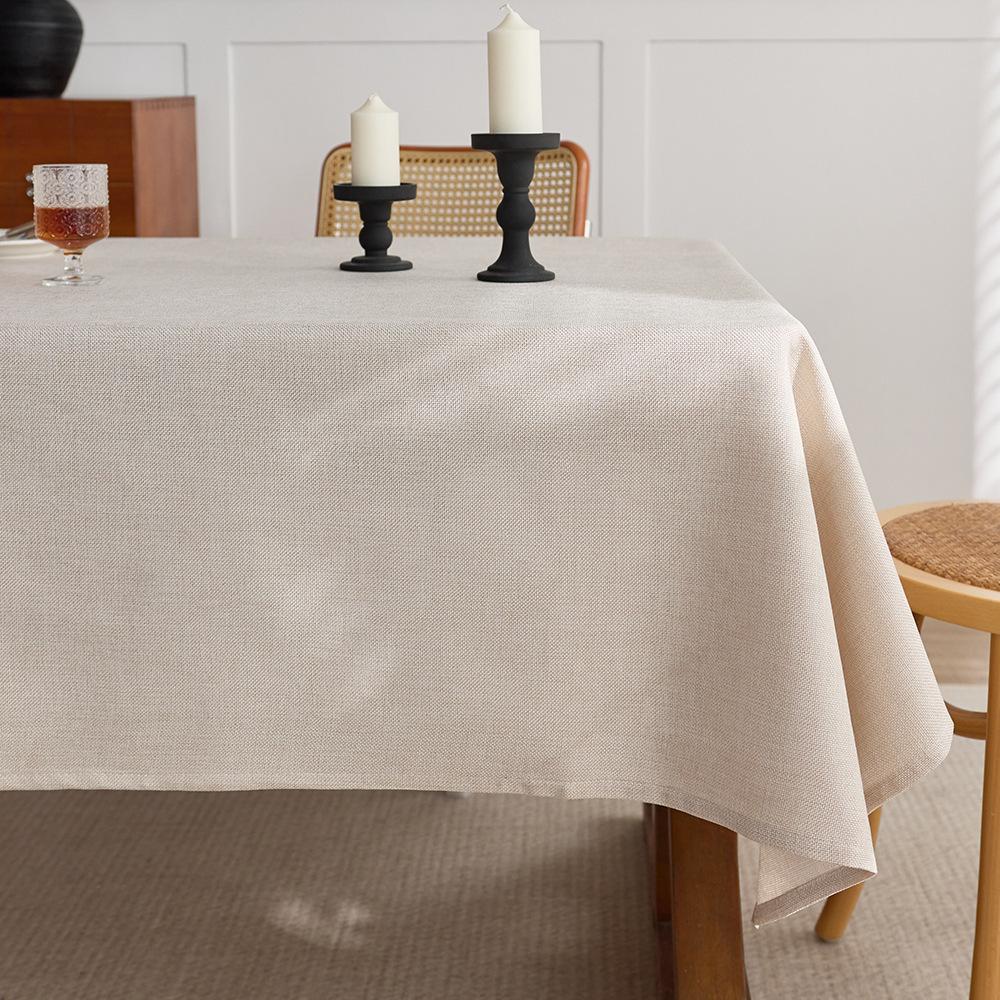 Coarse Linen Tablecloth Premium Desk Table Cloth Retro Old Coarse Cloth Tea Table Zen Rectangle