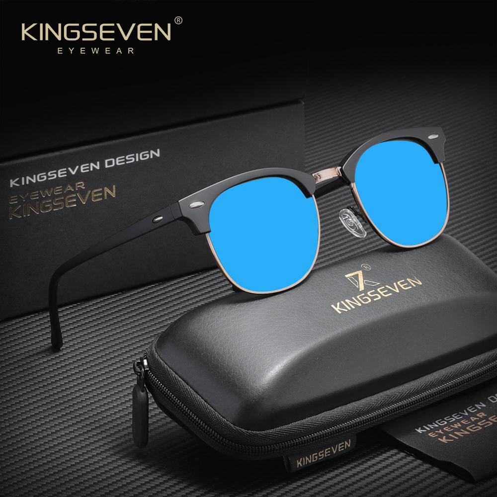 KINGSEVEN Роскошные Повседневные Солнцезащитные Очки Большой Рамки Женские Солнцезащитные Модные Поляризационные UV400 Очки Для Улицы Вождения Сплавные Очки