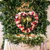 День святого Валентина венок в форме сердца искусственный цветок для входной двери