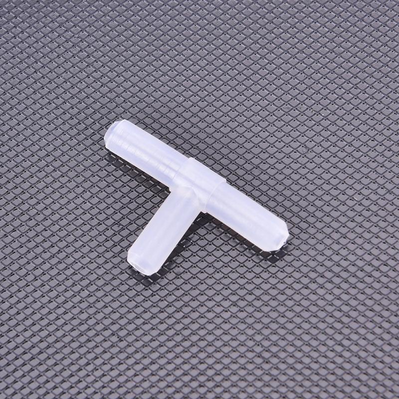 10 шт. 4 мм пластиковые "Т" 3-ходовые соединители для трубок воздушного насоса для аквариума