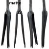 Carbon Road Bike Fork Bicycle Parts Brake 700c Wheel Barrel Axis Fork 28.6mm 3k Gloss Matte Bicycle Accessories  QC377