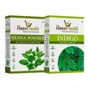 The Forest Herbs Natural Care from Nature Henna and Indigo Leaves Powder Combo (200gm Each) Total 400g | No Added Preservative and Additives | Non-GMO