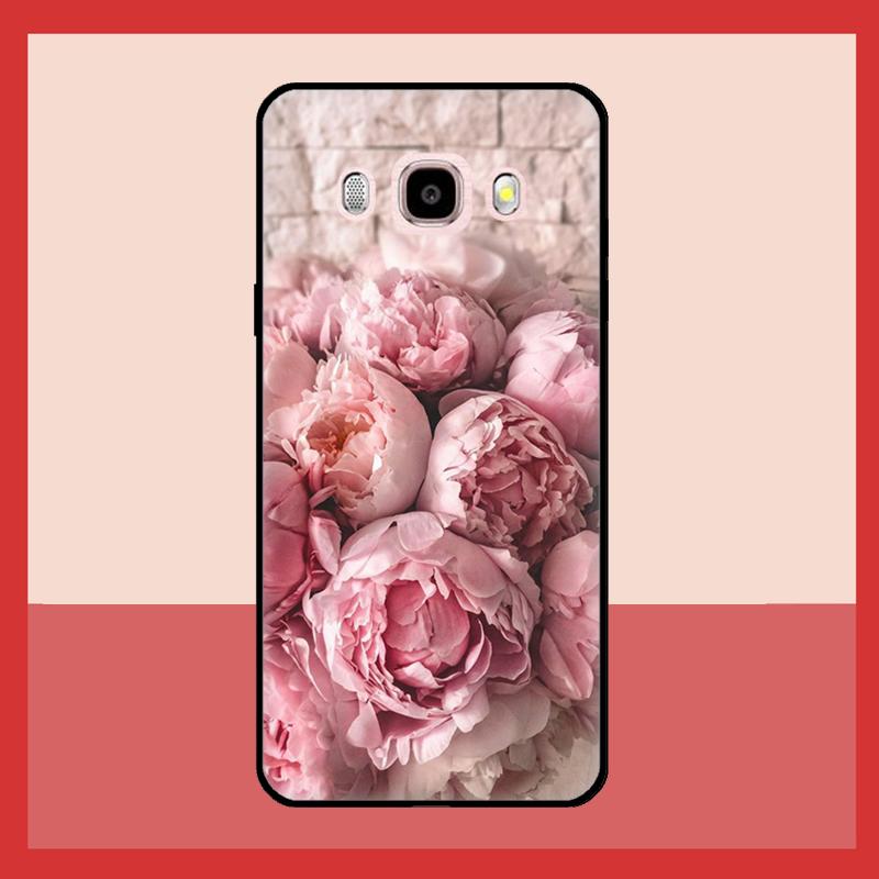Элегантный чехол с цветком пиона розово-фиолетового цвета для Samsung Galaxy J3 J5 J7 2017 A3 A5 J1 2016 A7 A9 J8 A6 A8 J4 J6 Plus 2018 Coque