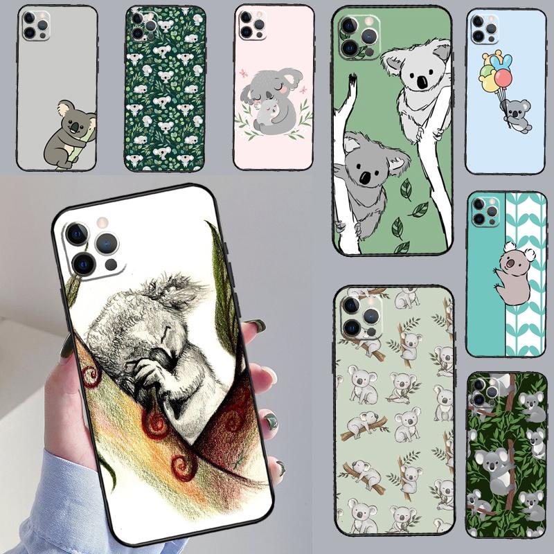 Мультяшный Чехол Животное Коала Для iPhone 13 Pro Max 16 15 11 12 14 17 Pro Max mini 15 16 Plus 16e 17 Air Чехол для Телефона
