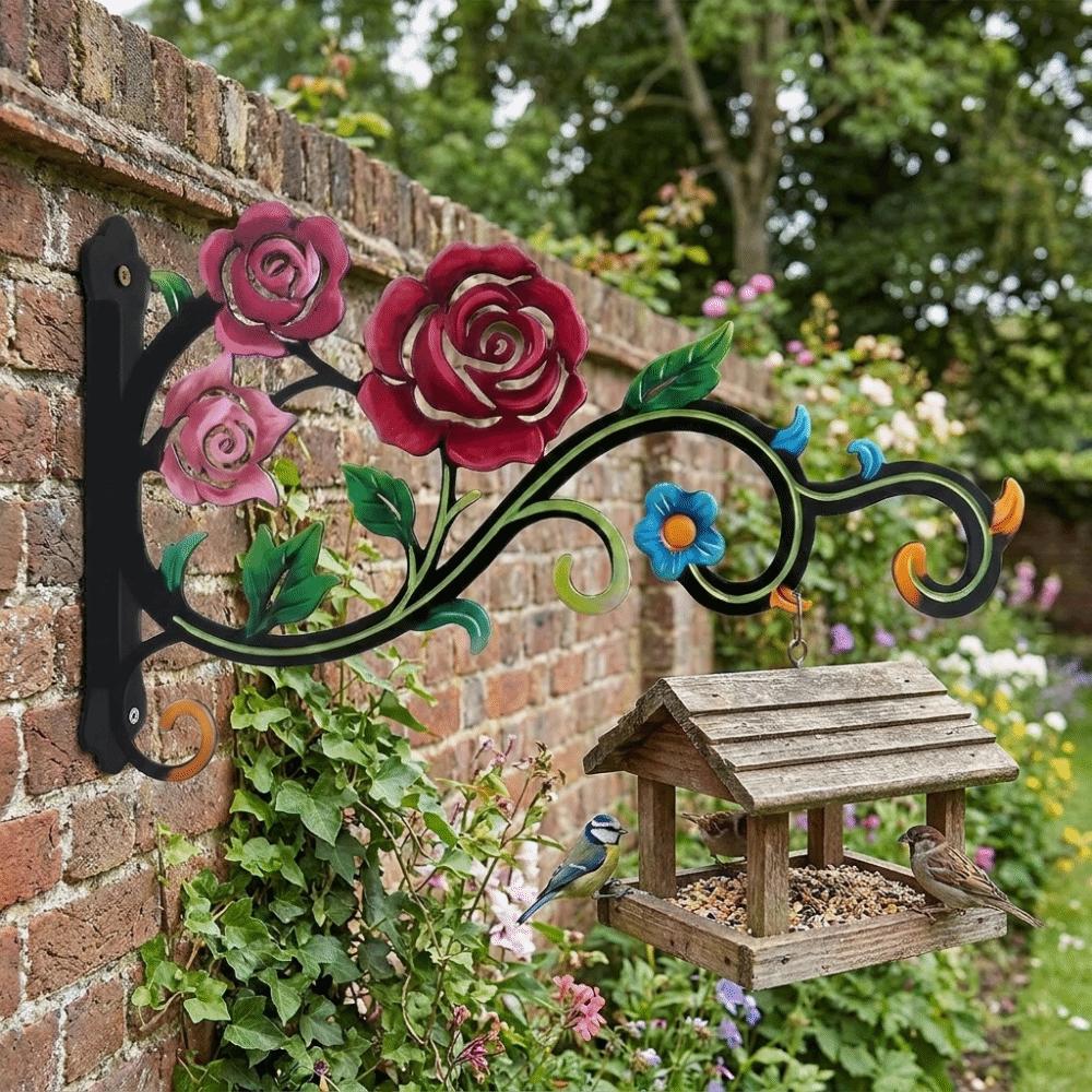 Hollow Wall-Mounted Plant Hanger Rose Hanging Hook Bracket Outdoor Hanging Hook Outdoor Use