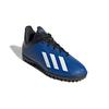 Adidas X 19.4 Turf Boots Non-Slip Shock Absorption Durable Low Top Kids Soccer Shoes Kids Footwear Blue Black White FV4662