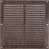 AMIG | Grille D'aération 3 | 200 X 200 Mm | Aluminium | Wengé