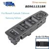 809611518R Для Renault Latitude Talisman Samsung Safrane Электрический выключатель стеклоподъемника Кнопка управления регулятором Части