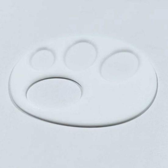 Пластиковая палитра для краски, 3D-печатная палитра для пальцев с ручкой, легко моющаяся, портативная палитра для рисования для детей, художников, для акварели, акрила, пигментов