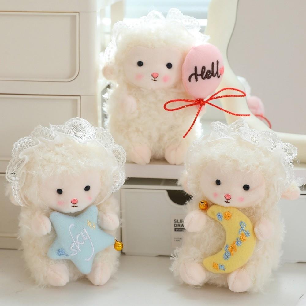Soft Little Lamb Dolls Pendant Cute Fluffy Sheep Keyring Lovely Lamb Plush Keychain Gifts