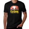 Premium May The Course Be With You Disc Golf Tshirt Vintage Print Crew Neck Tee