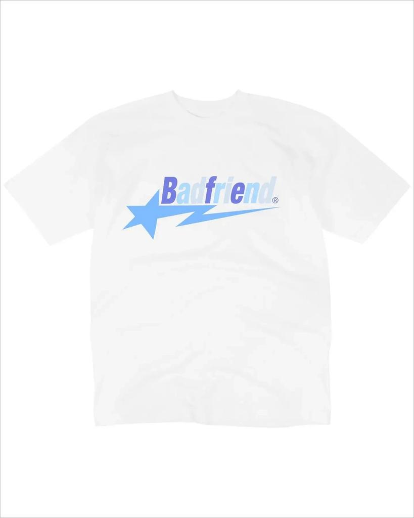 Cotton Lightweight Luxury Trend Badfriend Letter Printed T-shirt Hiphop Oversized Top Fashionable Casual Loose Versatile T-shirt