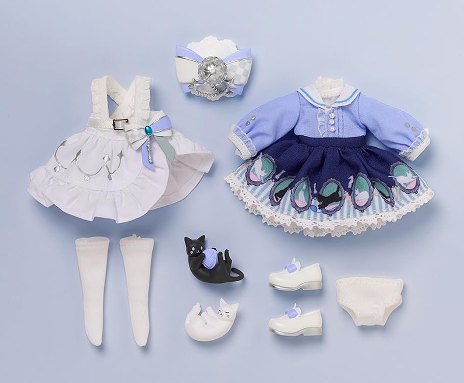 GOOD SMILE COMPANY Nendoroid Doll Alice Through the Looking Glass and Plastic Painted Movable Figure Non-scale Fabric, Magnet,