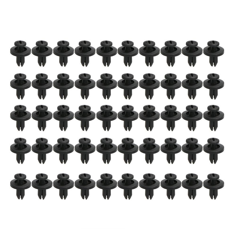 Автомобильные крепежные клипсы пластиковые Push Pin. 190 штук, 6 размеров