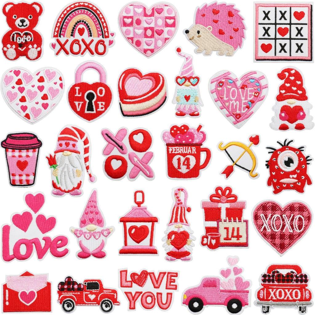 Cupid Embroidery Cloth Sticker Valentine'S Day Clothes Bag Decoration Kiss Embroidery Patch Sticker Computer Embroidery Label