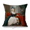 French Madame British Duchess Princess Rococo Oil Painting Art Royal Court Hotel Lobby Wall Decoration Pillow Case Cushion Cover