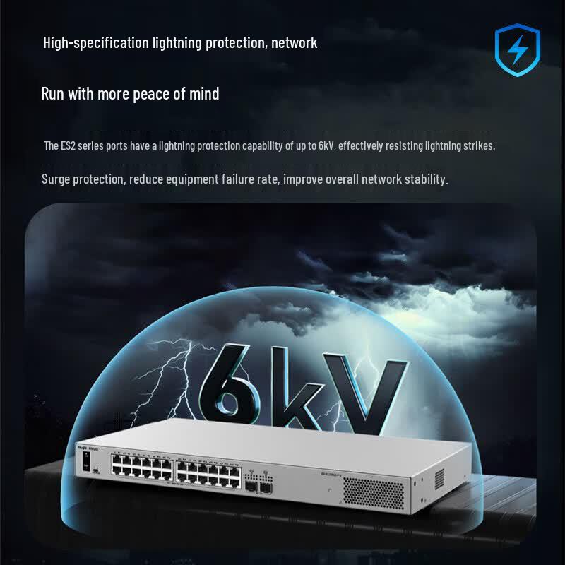 Ruijie RG-ES210GC-LP-E 8-Port Gigabit PoE Managed Switch