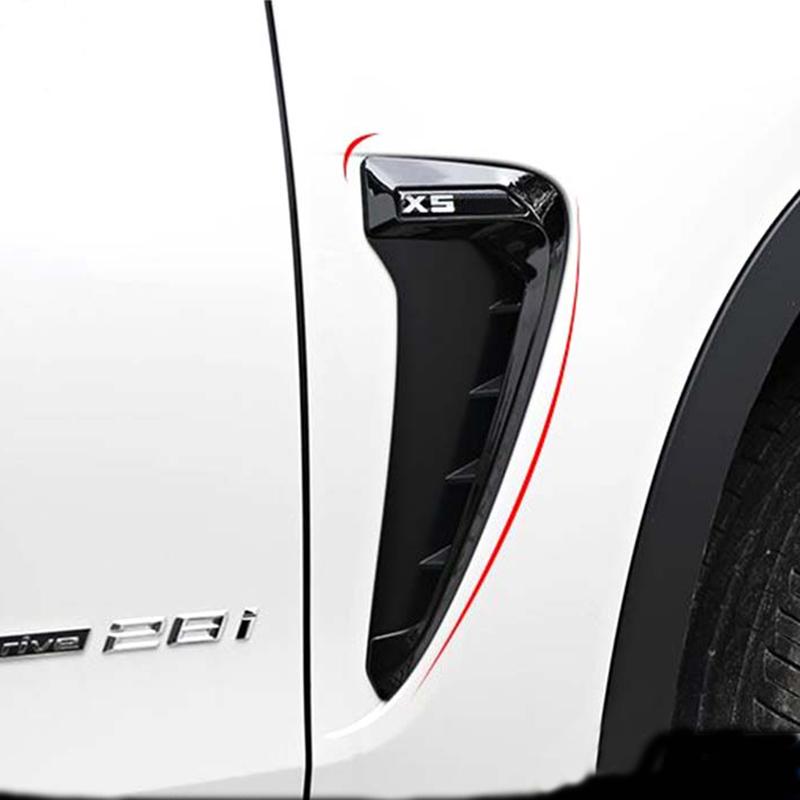 For BMW Xdrive Emblem  X5 F15 X5M F85  Shark Gills 3D Stickers Side Fender Vent Decoration Car-Styling Auto Accessories