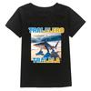 Tralalero Tralala Divertido Shark Meme Print Cotton T-Shirt Children Clothing Summer Chic Casual Boys Girls Kids Short Sleeves