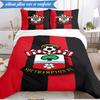 3PCS Fc Crest Design Printed Soft Bedding Set,Including 1pc Duvet Cover And 2pcs Pillowcases Perfect for Bedroom, Dormitory, Fan gift
