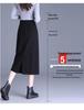 Юбка-карандаш миди большого размера с разрезом для осени/зимы - Доступна с подкладкой или без